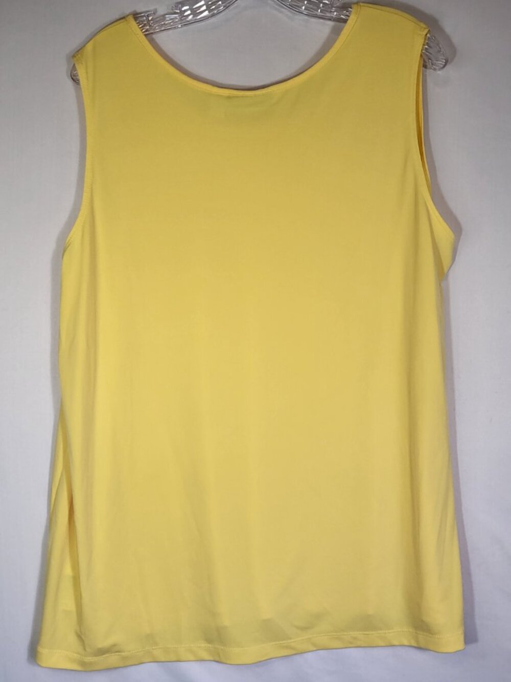 Susan Graver Woman's Tank Top Size 1X Yellow - Picture 3 of 7